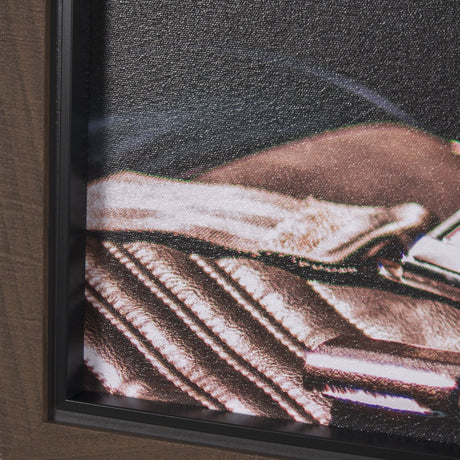 Car Interior by Tim Mossholder a Hand Embellished Framed Photo Art Print from Mercana - Luna Furniture
