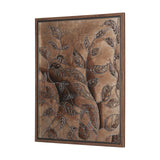 Bronze Beauty I by Studio M a handmade Original Framed 3D Textured Artwork from Mercana - Luna Furniture