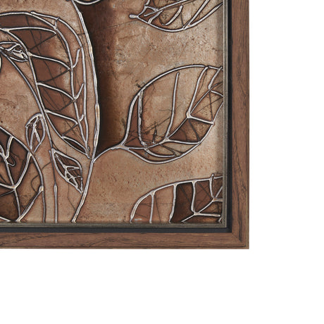 Bronze Beauty II by Studio M a handmade Original Framed 3D Textured Artwork from Mercana - Luna Furniture