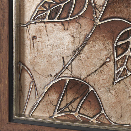 Bronze Beauty II by Studio M a handmade Original Framed 3D Textured Artwork from Mercana - Luna Furniture