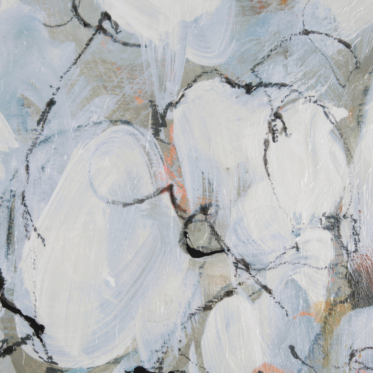 Magnolia Bouquet by Mercana Studio a Hand Embellished Textured Framed Canvas from Mercana - Luna Furniture