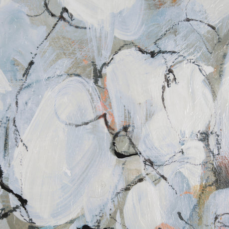 Magnolia Bouquet by Mercana Studio a Hand Embellished Textured Framed Canvas from Mercana - Luna Furniture