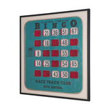Chasing Numbers II Bingo Card by Mercana Studio a Hand Embellished Textured Framed Canvas from Mercana - Luna Furniture