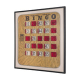 Chasing Numbers III Bingo Card by Mercana Studio a Hand Embellished Textured Framed Canvas from Mercana - Luna Furniture