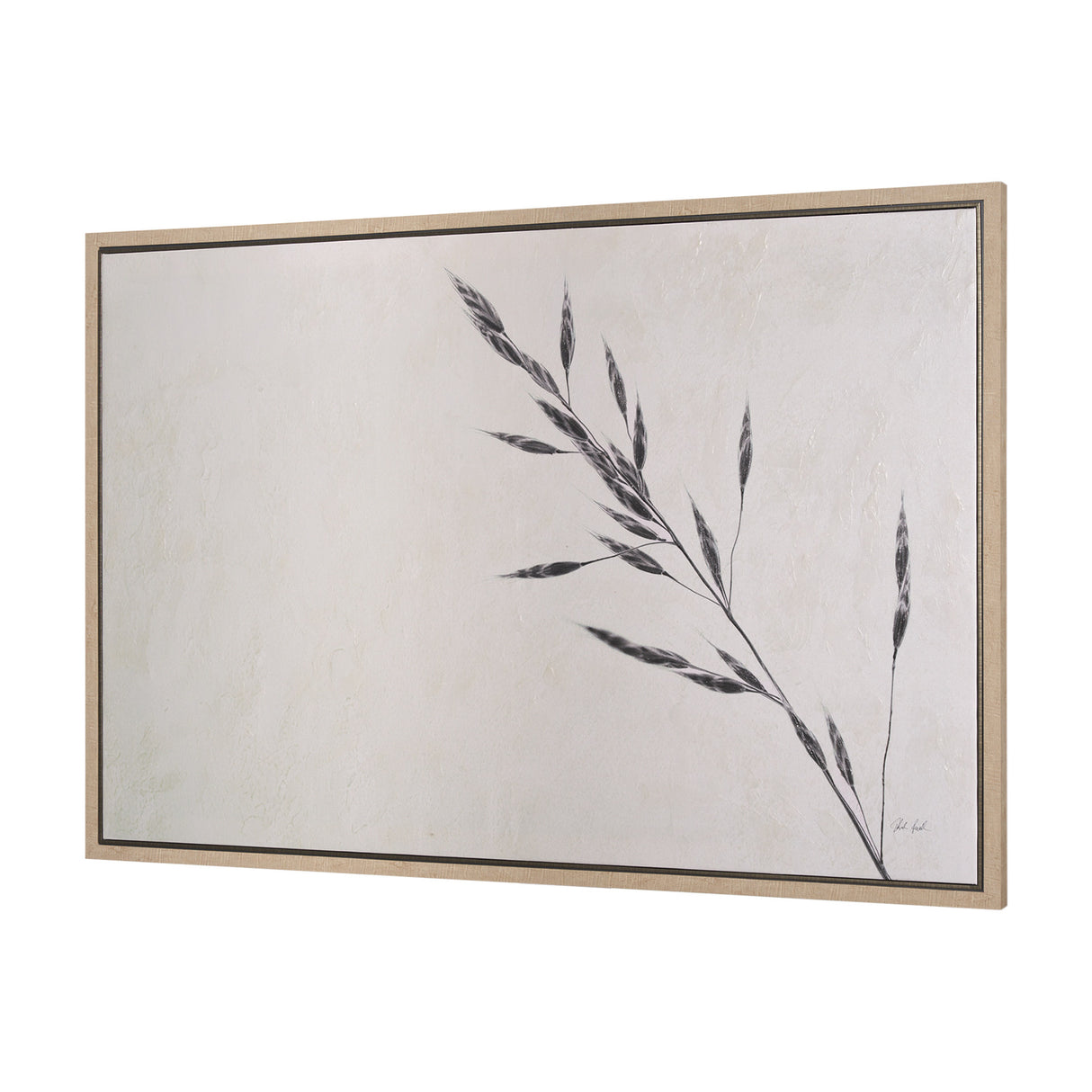 Wheat Grass III by Mercana Studio a Hand Embellished Textured Framed Canvas from Mercana - Luna Furniture