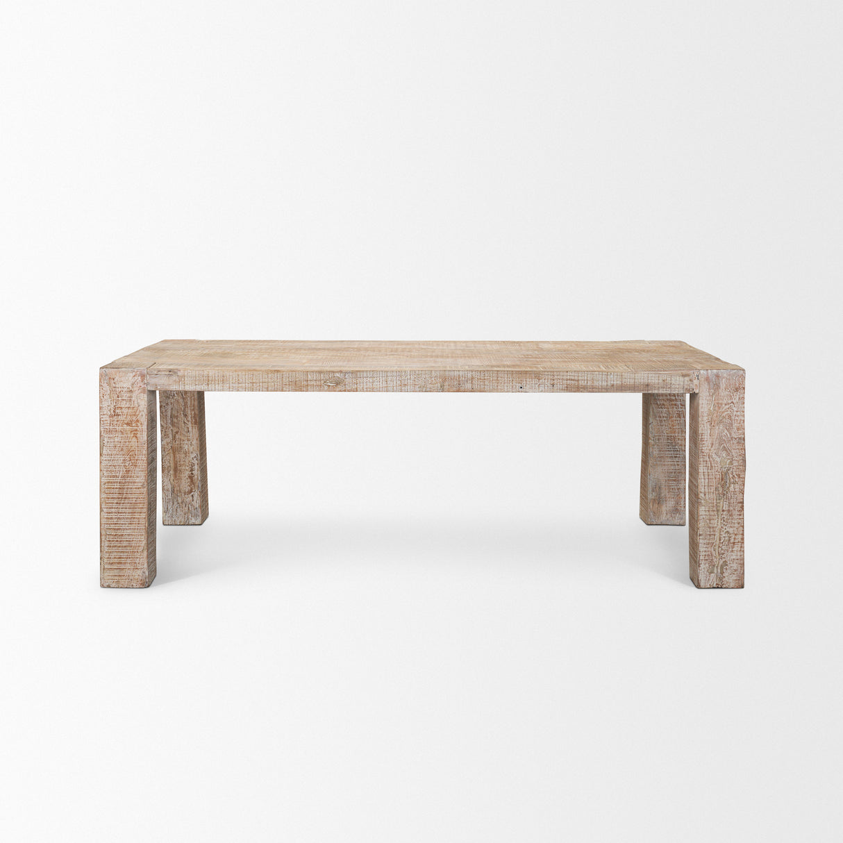 McArthur 84" Whitewash Reclaimed Wood Dining Table from Mercana - Luna Furniture