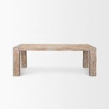 McArthur 84" Whitewash Reclaimed Wood Dining Table from Mercana - Luna Furniture