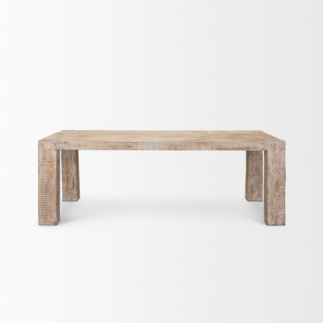 McArthur 84" Whitewash Reclaimed Wood Dining Table from Mercana - Luna Furniture