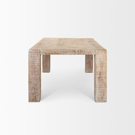 McArthur 84" Whitewash Reclaimed Wood Dining Table from Mercana - Luna Furniture