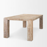 McArthur 84" Whitewash Reclaimed Wood Dining Table from Mercana - Luna Furniture