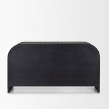 Gehry I 62.3x16.5 Black Metal Frame w/Wood Accent 4 Cabinet Door Two Drawer Sideboard from Mercana - Luna Furniture
