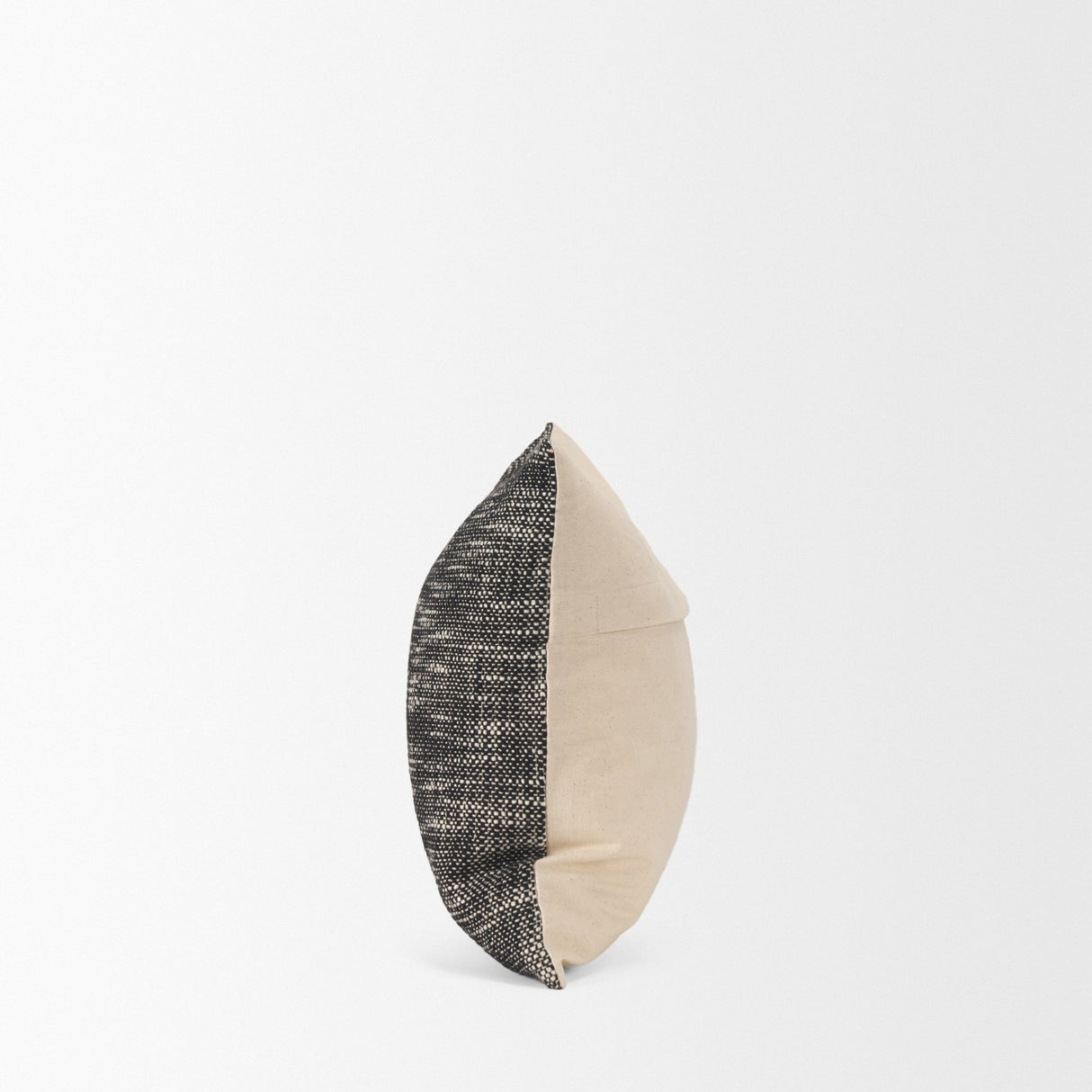 Jalia Cream and Black Cotton Decorative Lumbar Pillow Cover from Mercana - Luna Furniture
