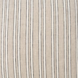 Jaxon Beige and Black Striped Cotton-Linen Decorative Square Pillow Cover from Mercana - Luna Furniture