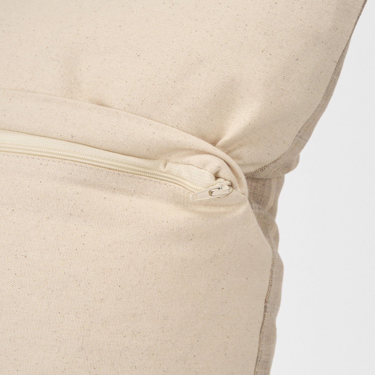 Jensen Beige and Gray Plaid Cotton-Linen Decorative Square Pillow Cover from Mercana - Luna Furniture