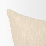 Jenner Cream Cotton-Linen Blend Decorative Square Pillow Cover from Mercana - Luna Furniture
