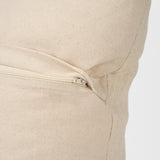 Jenner Cream Cotton-Linen Blend Decorative Square Pillow Cover from Mercana - Luna Furniture