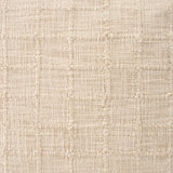 Jacory Cream Checker Textured Decorative Lumbar Pillow Cover from Mercana - Luna Furniture