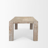 McArthur 94" Whitewash Reclaimed Wood Dining Table from Mercana - Luna Furniture