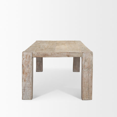 McArthur 94" Whitewash Reclaimed Wood Dining Table from Mercana - Luna Furniture