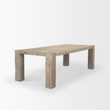 McArthur 94" Whitewash Reclaimed Wood Dining Table from Mercana - Luna Furniture