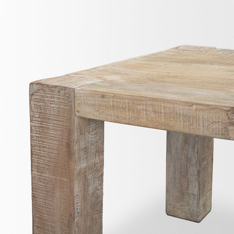 McArthur 94" Whitewash Reclaimed Wood Dining Table from Mercana - Luna Furniture