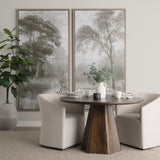 Jovani 48" Solid Dark Brown Mango Wood Round Dining Table from Mercana - Luna Furniture