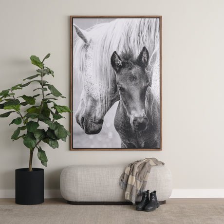 The Foal by Mercana Studio a Hand Embellished Textured Framed Canvas from Mercana - Luna Furniture