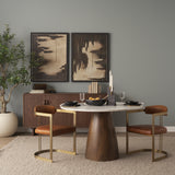 Polli Matte Black w/ Brushed Gold Metal Taper Candleholders (Set of 2) from Mercana - Luna Furniture