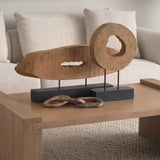 Yeadon I 5L x 34W Brown Shaped Oval Wood Object from Mercana - Luna Furniture