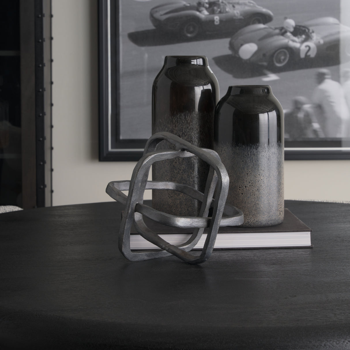 Willem II 9L x 9W Silver Metal Open Cube Decor Object from Mercana - Luna Furniture