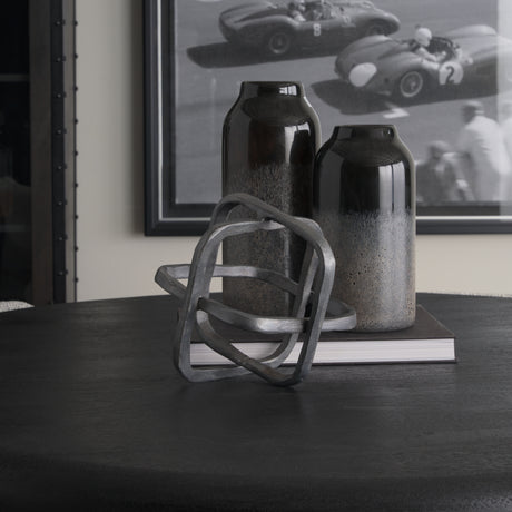 Willem II 9L x 9W Silver Metal Open Cube Decor Object from Mercana - Luna Furniture