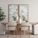 Jovani 94" Solid Light Brown Mango Wood Oval Dining Table from Mercana - Luna Furniture