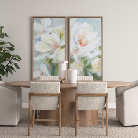 Aromatic Magnolia by Mercana Studio a Hand Embellished Textured Framed Canvas from Mercana - Luna Furniture