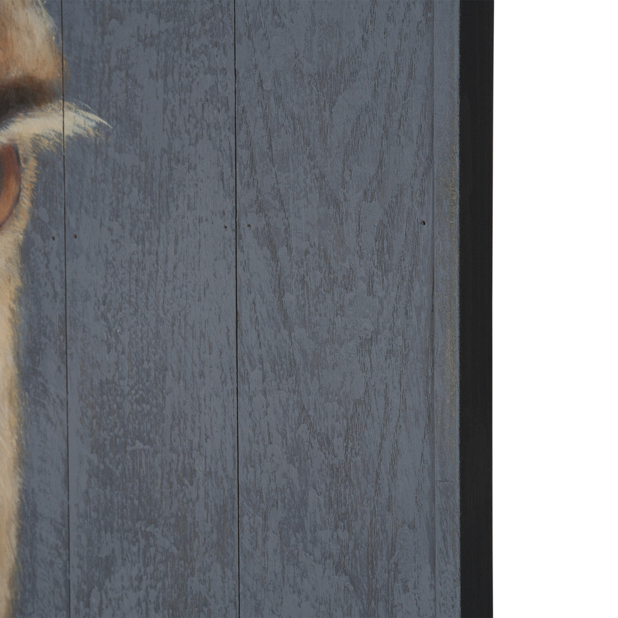 Hennessy 24x68 Brown Horse Original Hand Painted on Wood Oil Painting from Mercana - Luna Furniture