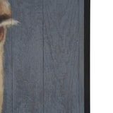 Hennessy 24x68 Brown Horse Original Hand Painted on Wood Oil Painting from Mercana - Luna Furniture