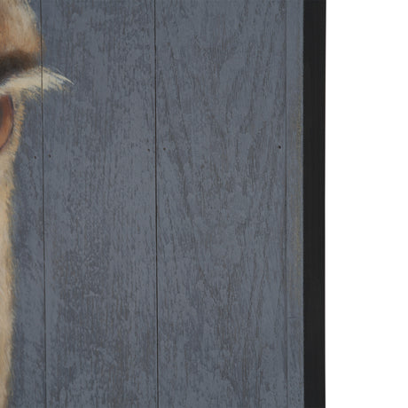 Hennessy 24x68 Brown Horse Original Hand Painted on Wood Oil Painting from Mercana - Luna Furniture