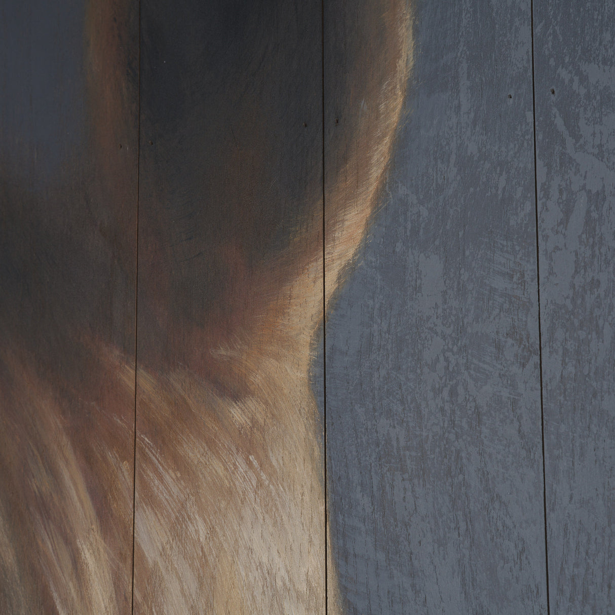 Hennessy 24x68 Brown Horse Original Hand Painted on Wood Oil Painting from Mercana - Luna Furniture