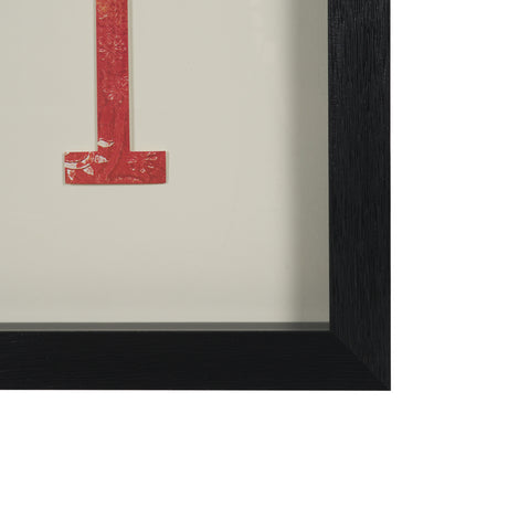 Jack of Diamonds Playing Card a Paper Mosaic Collage Framed Art under Glass from Mercana - Luna Furniture