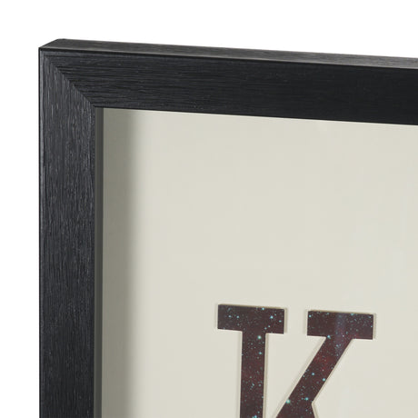 King of Clubs Playing Card a Paper Mosaic Collage Framed Art under Glass from Mercana - Luna Furniture