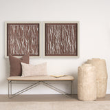 Tattered Waves I by Studio M a handmade Original Framed 3D Textured Artwork under Glass from Mercana - Luna Furniture