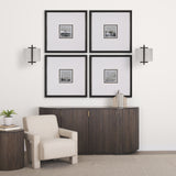 Smithe I 9x13 Black Toned Metal Cream Lampshade Wall Sconce from Mercana - Luna Furniture