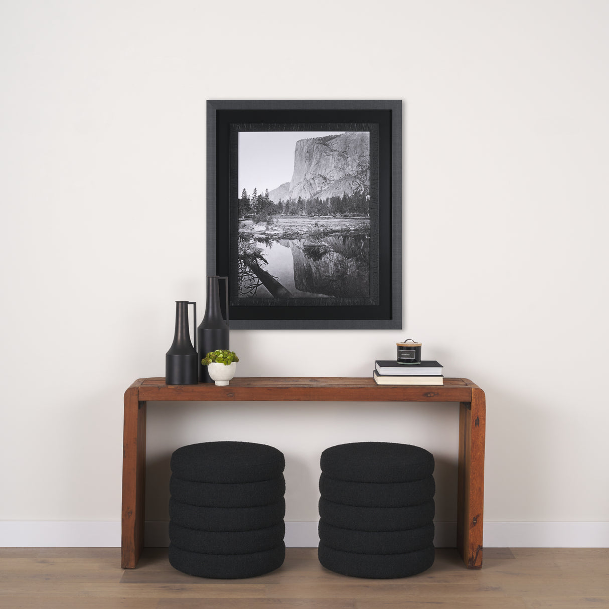Mirror View by Carleton E Watkins a Hand Embellished Textured Framed Photo Art Print from Mercana - Luna Furniture