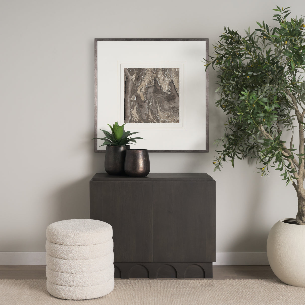Evergreen Bark by Studio M a handmade Original Framed Artwork under Glass from Mercana - Luna Furniture