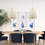 Saliha Cane w/ Brass Metal Pendant Light from Mercana - Luna Furniture