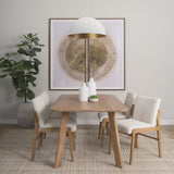 Juniper 24" Round White Dome Pendant Light from Mercana - Luna Furniture
