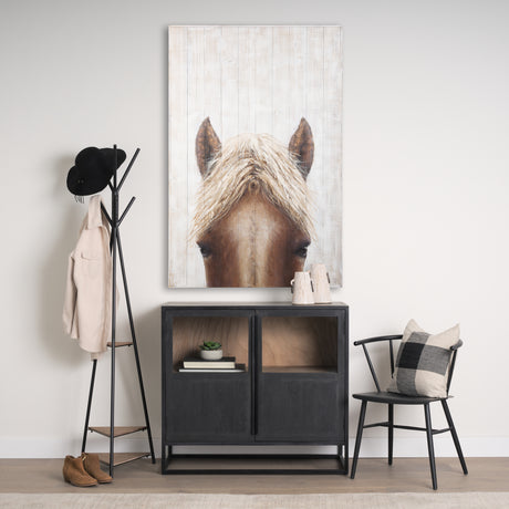 Horse Fringe Painting on Wood from Mercana - Luna Furniture