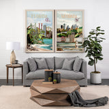 Georgia Go USA (XL) by Mercana Studio a Hand Embellished Decograph Framed Art Print under Glass from Mercana - Luna Furniture