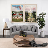 Washington DC Go USA (XL) by Mercana Studio Hand Embellished Decograph Framed Art Print under Glass from Mercana - Luna Furniture