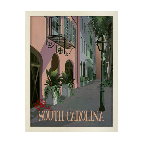 South Carolina Go USA (L) by Mercana Studio a Hand Embellished Decograph Framed Art Print from Mercana - Luna Furniture