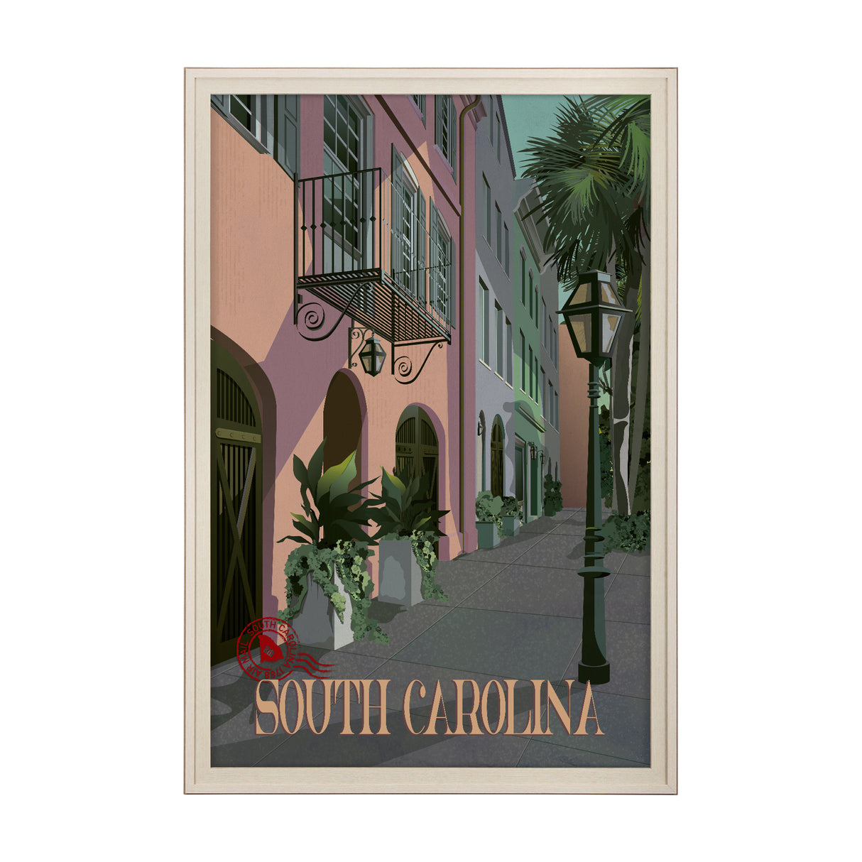 South Carolina Go USA (XL) by Mercana Studio Hand Embellished Decograph Framed Art Print under Glass from Mercana - Luna Furniture